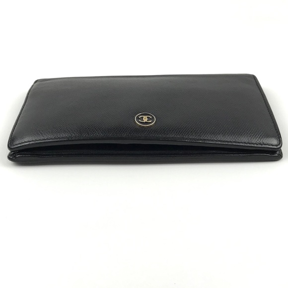 CHANEL Handbags - 2nd {Chanel} Caviar Skin CC Leather Flap Wallet